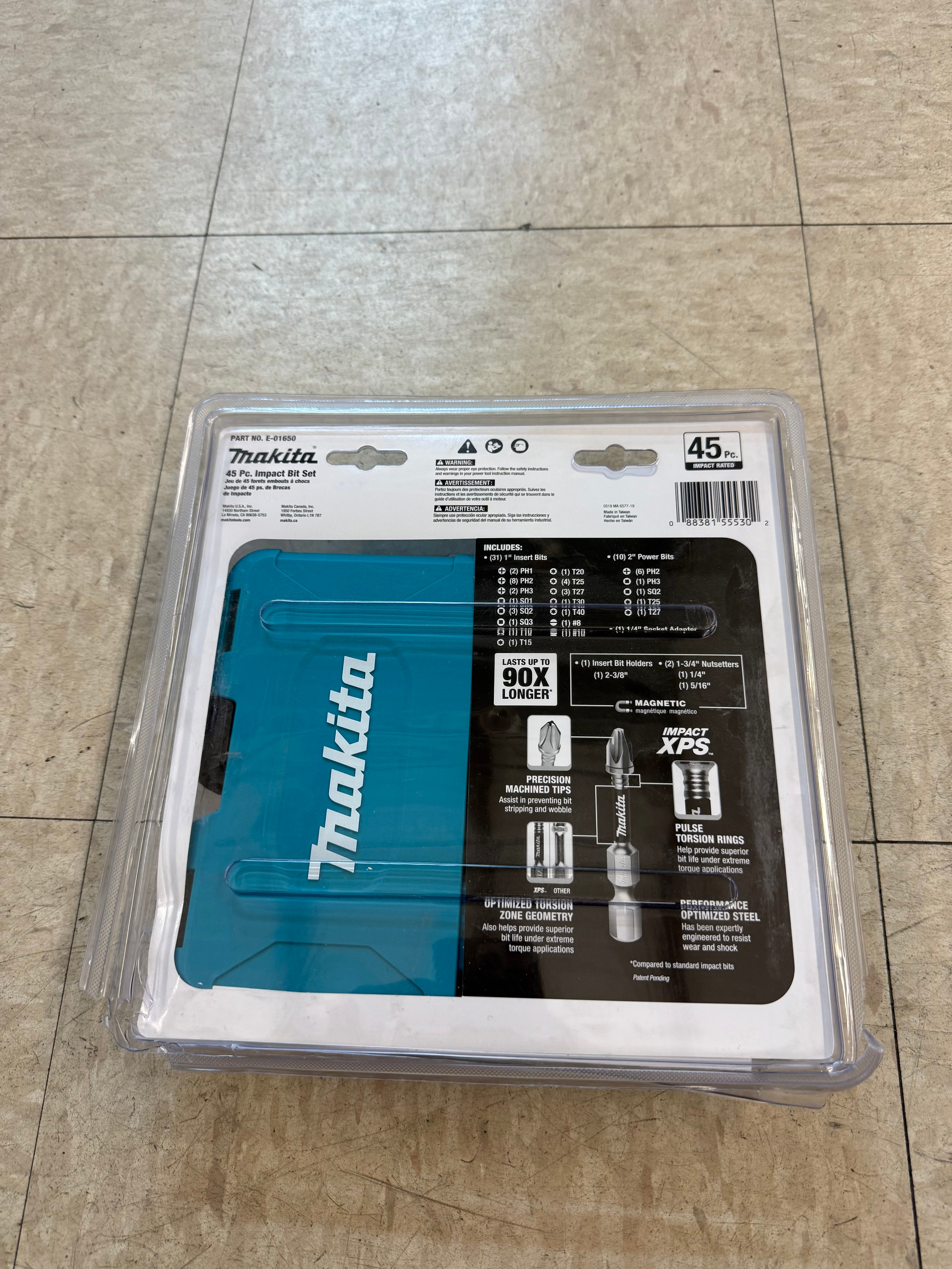 Makita 45 Pc. Impact XPS Bit Set