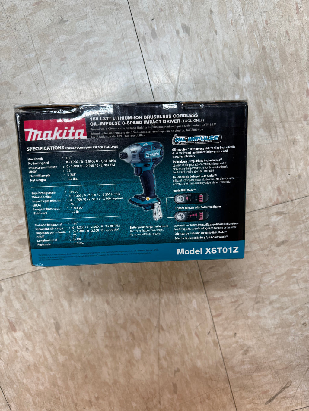 18V LXT® LITHIUM-ION BRUSHLESS
CORDLESS OIL-IMPULSE 3-SPEED
IMPACT DRIVER