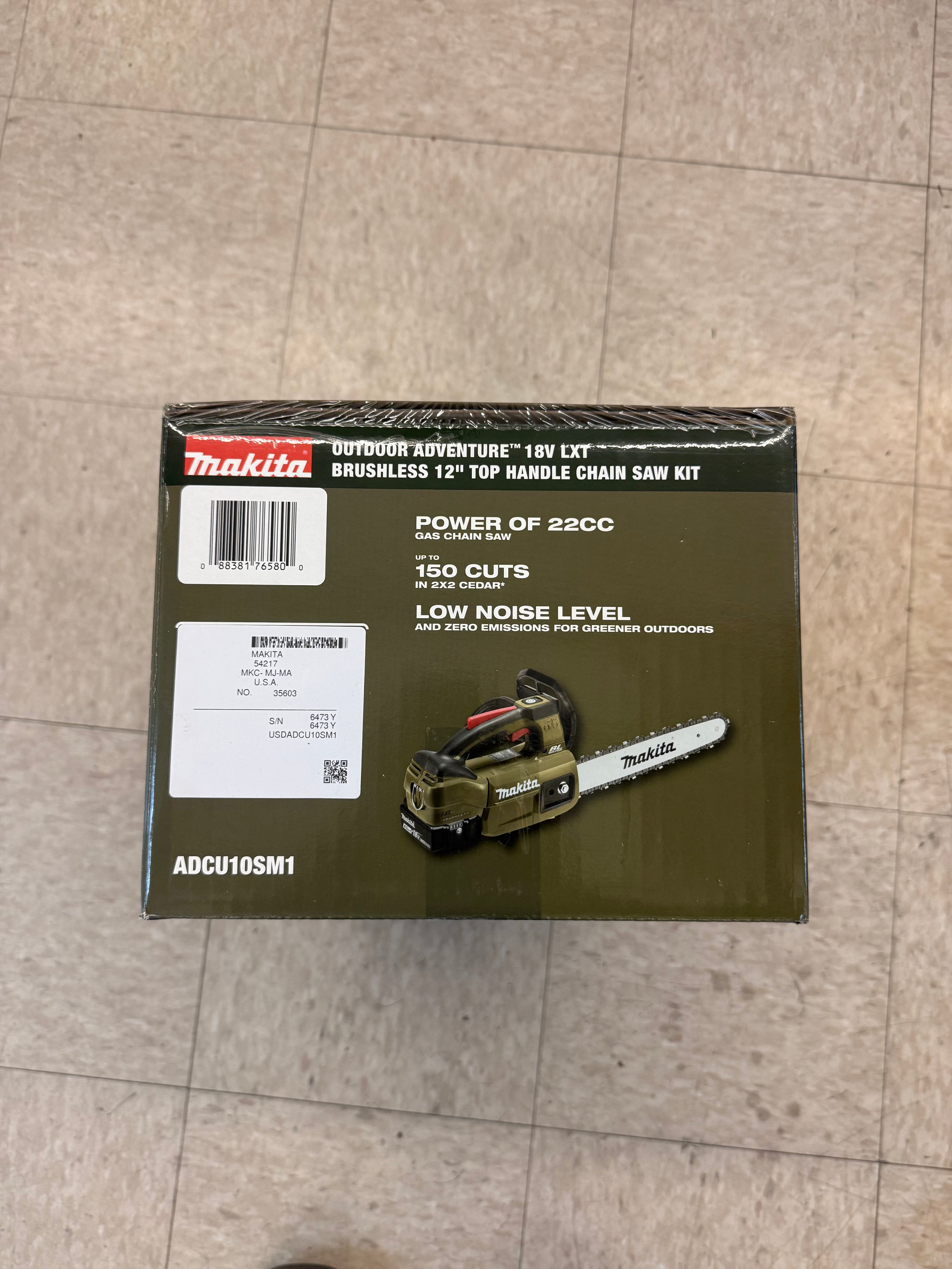 OUTDOOR ADVENTURE™ 18V LT BRUSHLESS
12" TOP HANDLE CHAIN SAW KIT