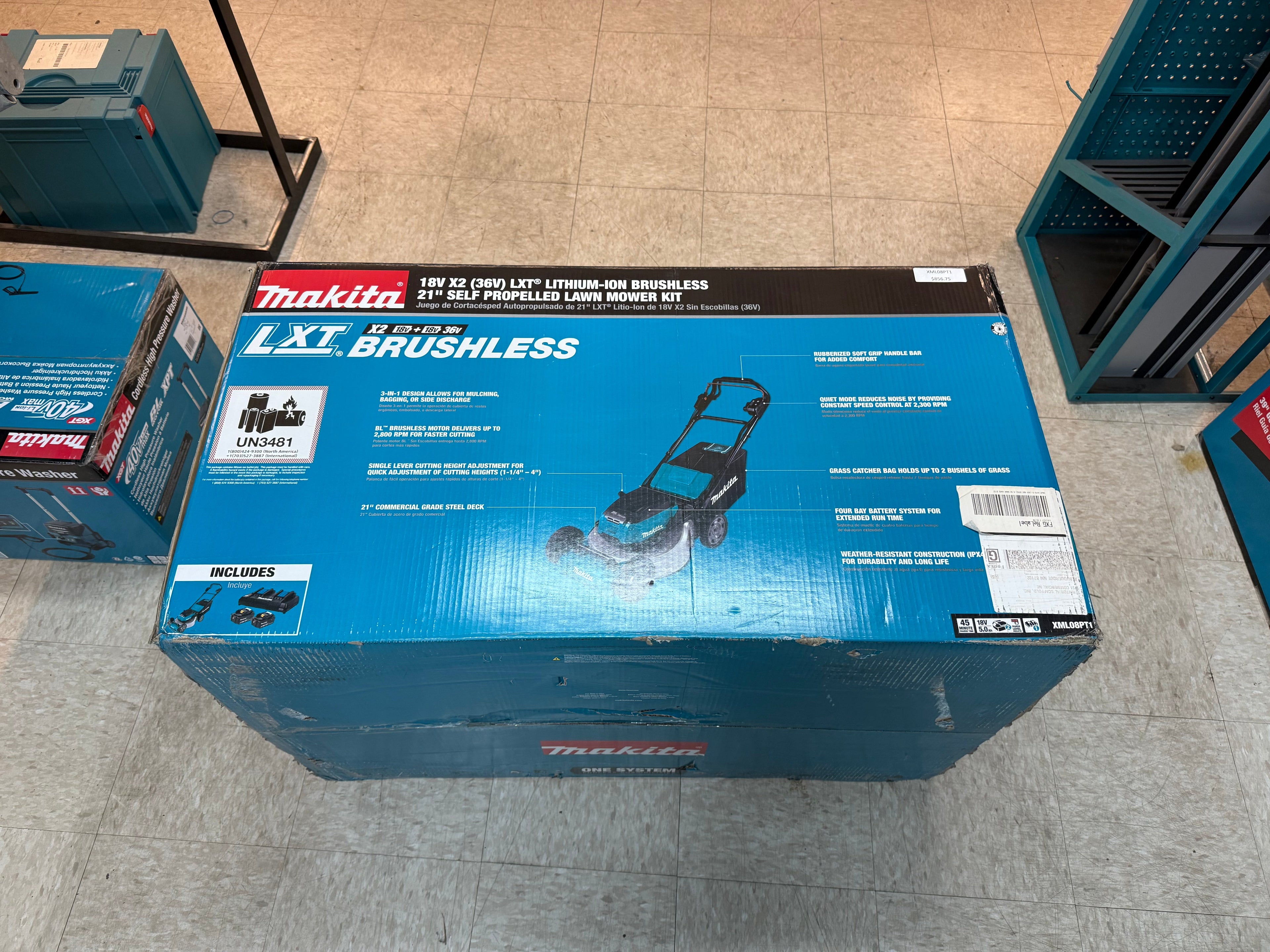 18v x2 (36v) LXT Lithium-ion  Brushless 21” Self Propelled Lawn mower Kit