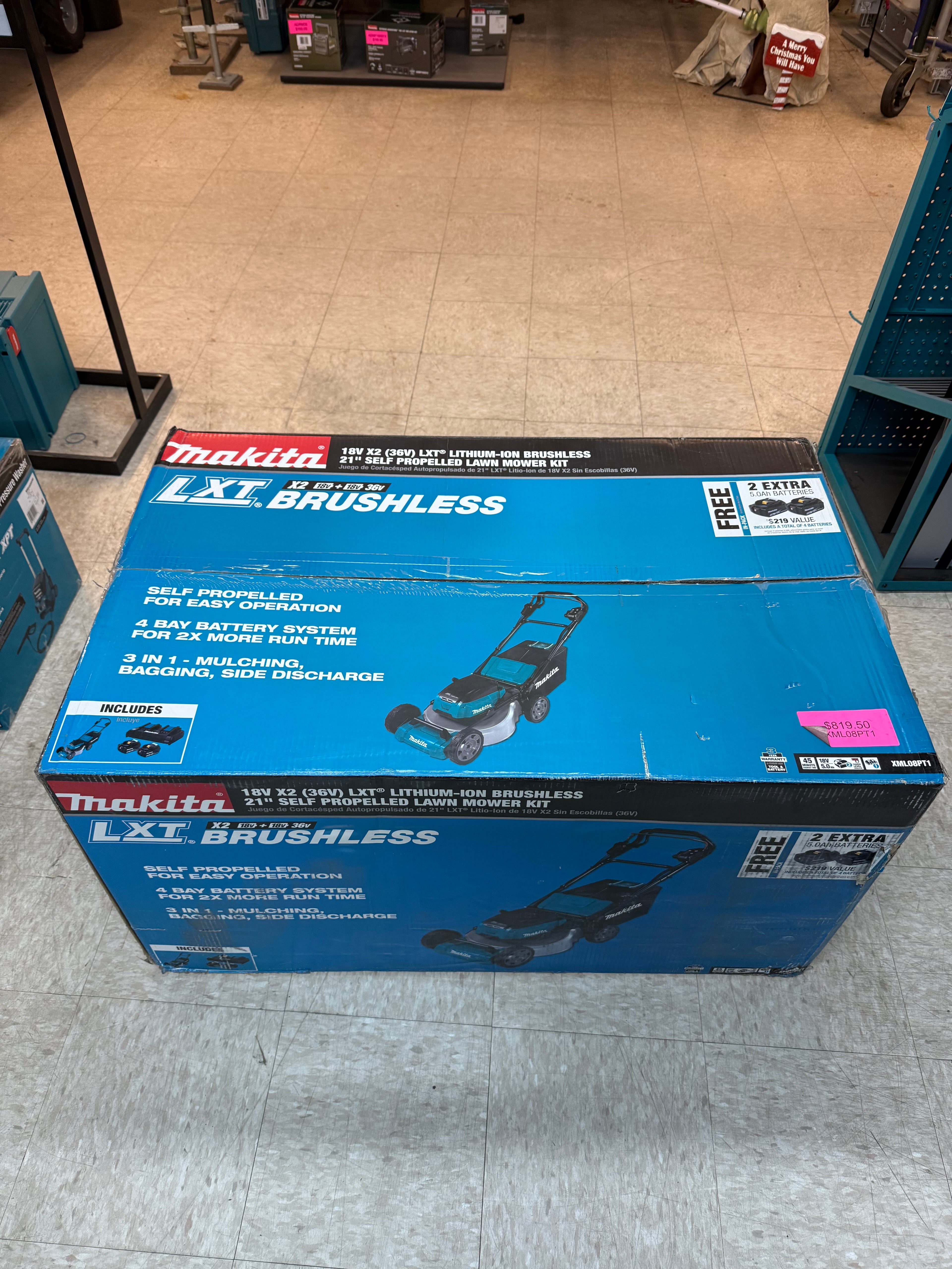 18v x2 (36v) LXT Lithium-ion  Brushless 21” Self Propelled Lawn mower Kit