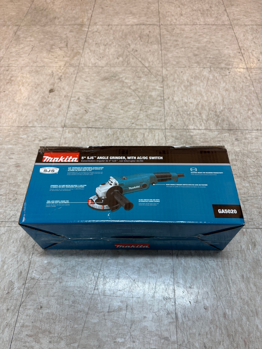 5" SJS ANGLE GRINDER, WITH AC/DC SWITCH