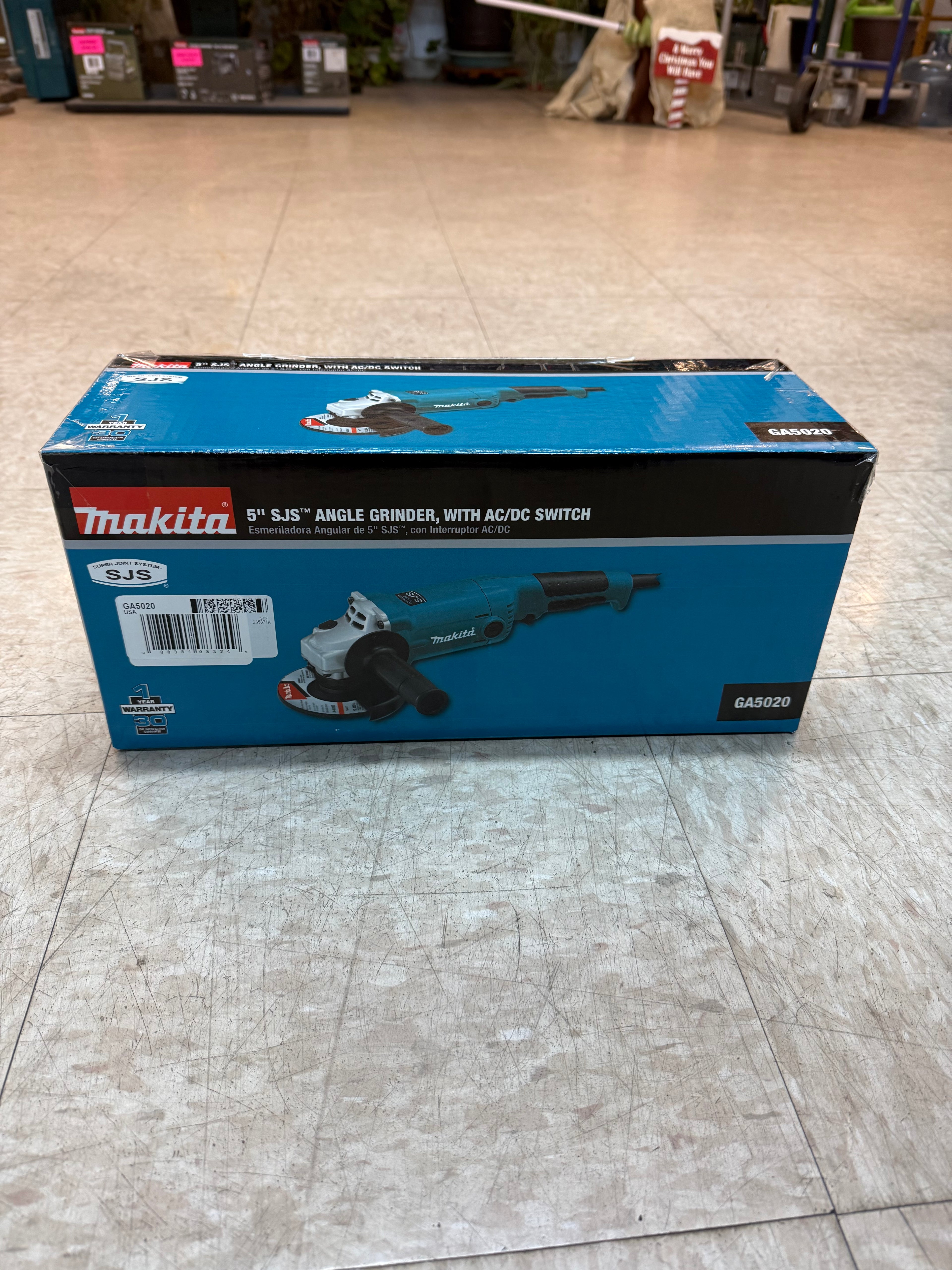 5" SJS ANGLE GRINDER, WITH AC/DC SWITCH